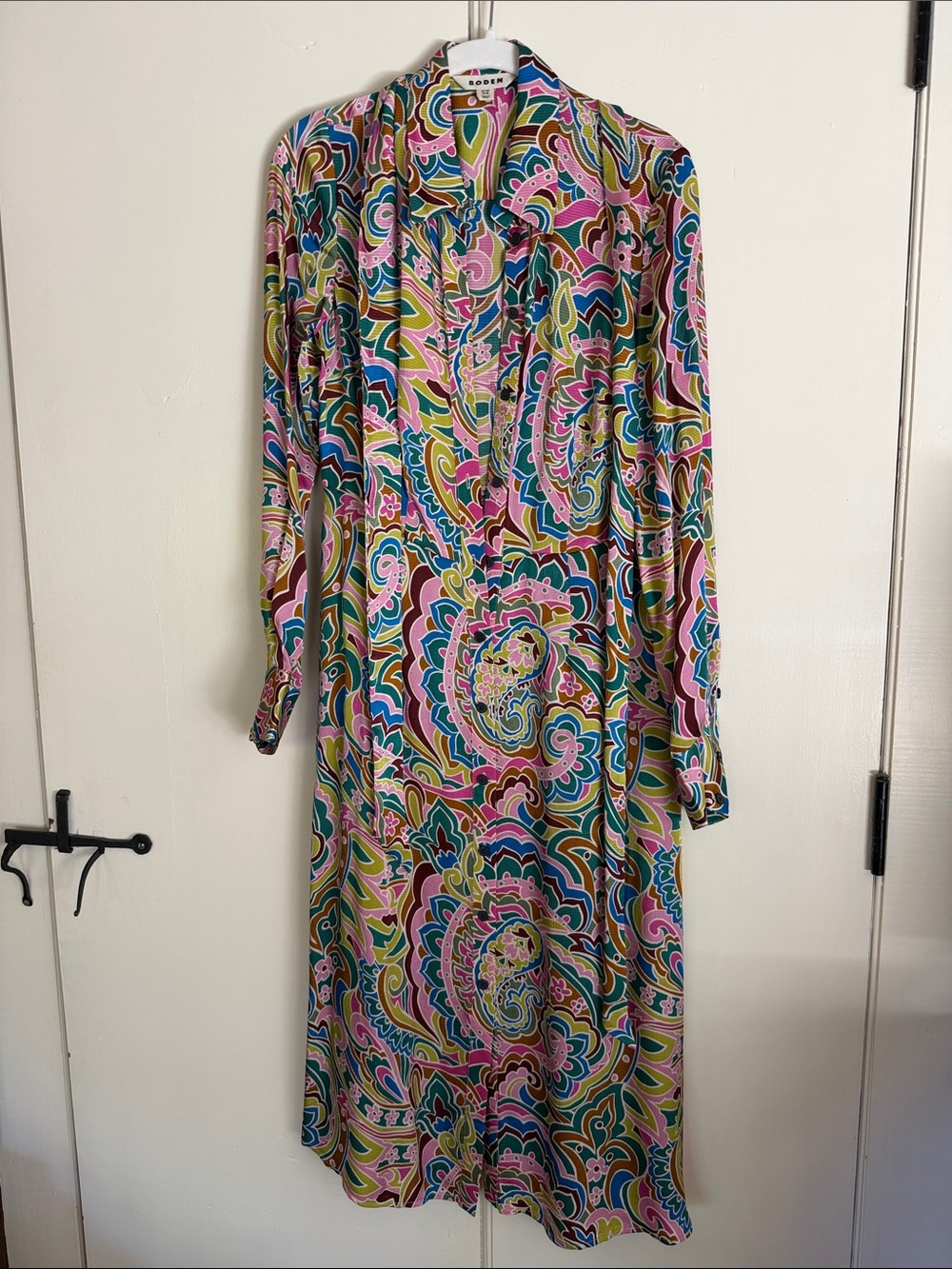 Boden Kate Satin Shirt Dress - Picture 2 of 3